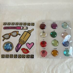 ESTEE LAUDER Fun Makeup and Birthstone Stickers NIP